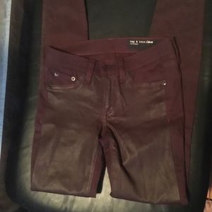 Rag & Bone burgundy pants